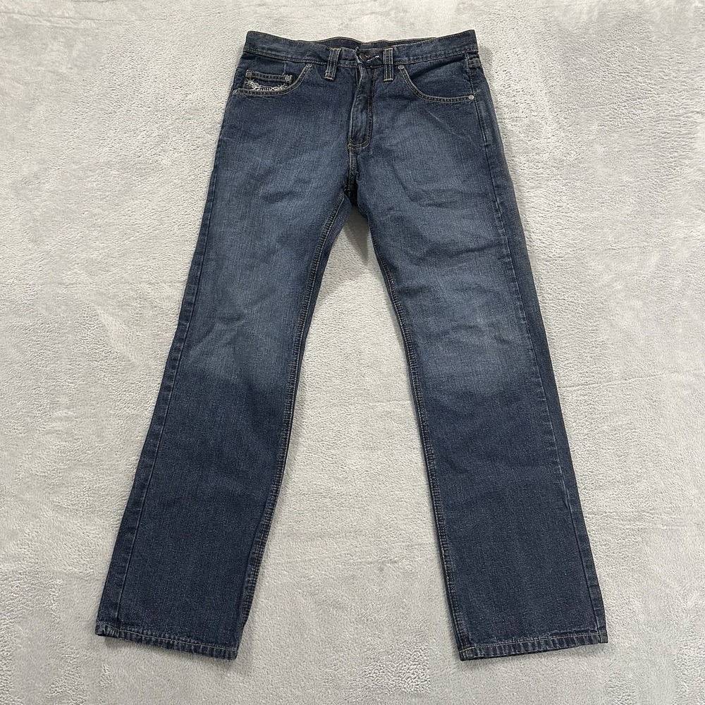 El General Semore Jeans Men's 32 x 30 Straight Leg Blue Denim Y2K Baggy